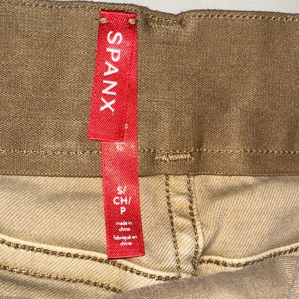 SPANX Stretch Twill Shorts 5” in Almond - Picture 10 of 13